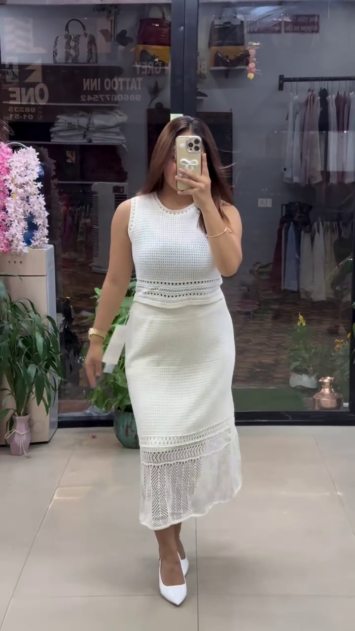 💛 Golden Glow: Sleeveless Knit Co-Ord Set