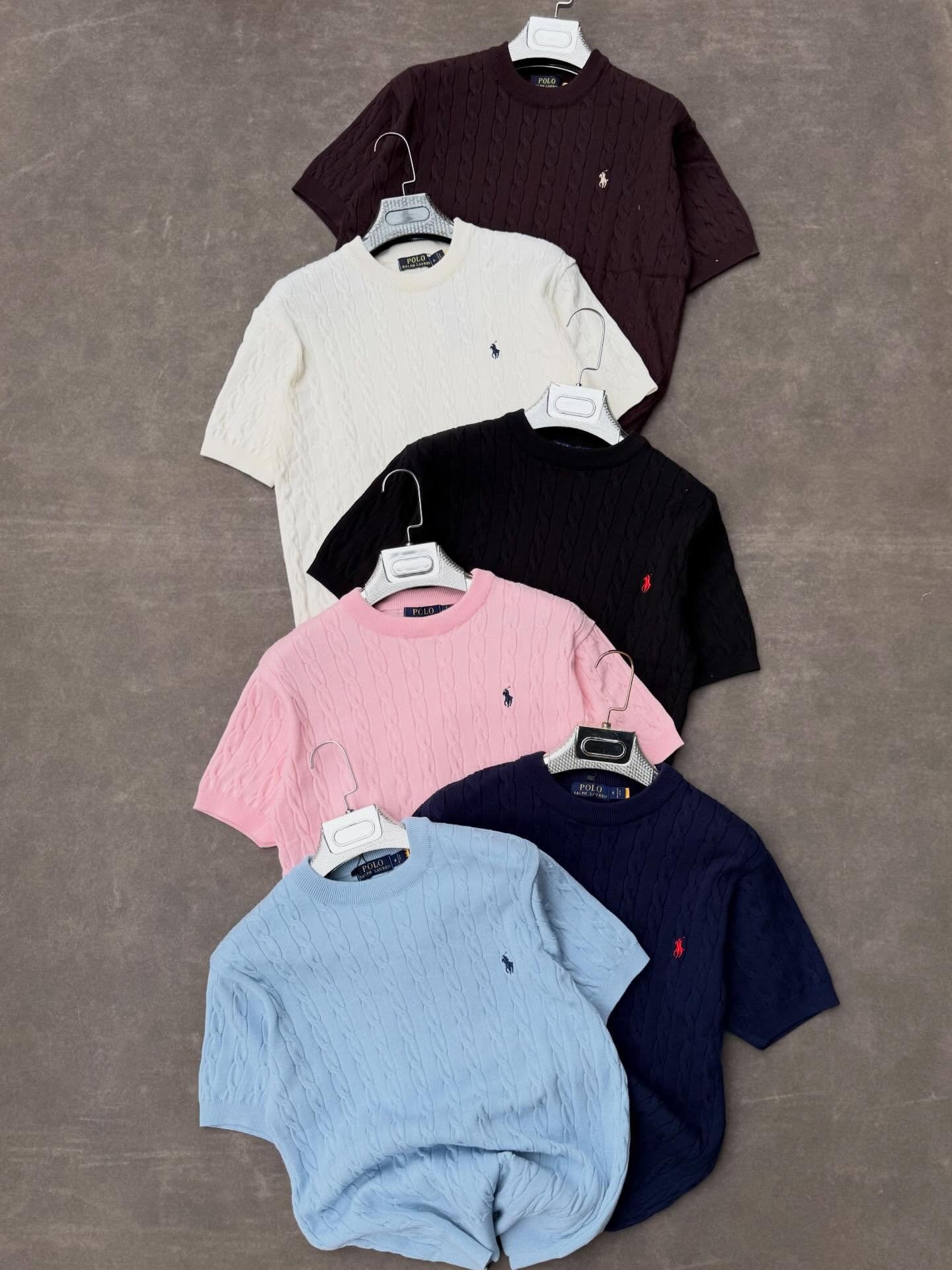 Polo Ralph Lauren Inspired Cable-Knit Cotton Short Sleeve Sweater Tee with denim and sneaker – Premium Look at Just ₹149