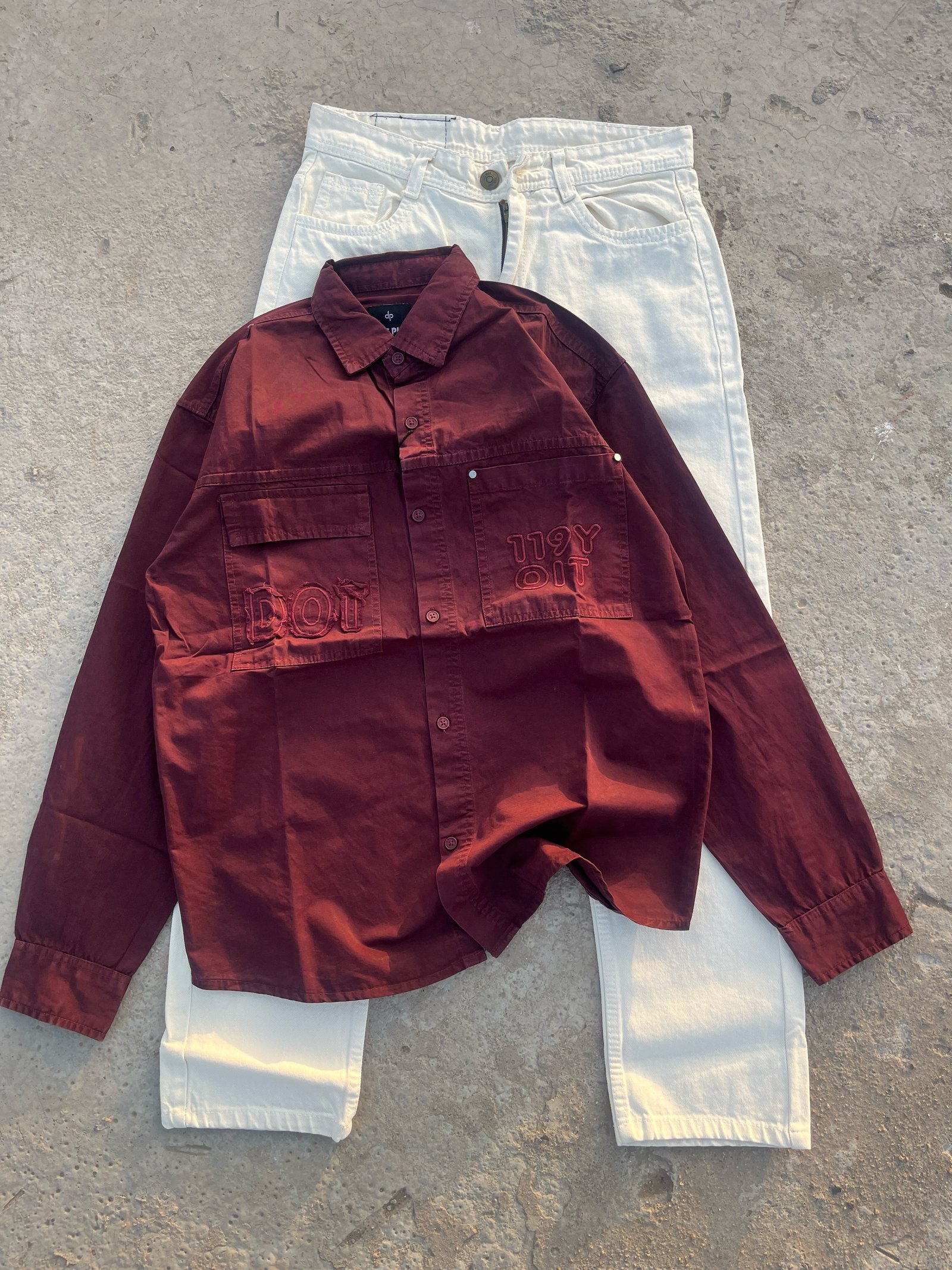 Premium Baggy Casual Shirt – Relaxed Street Style in Maroon & More Colors at Just ₹99!