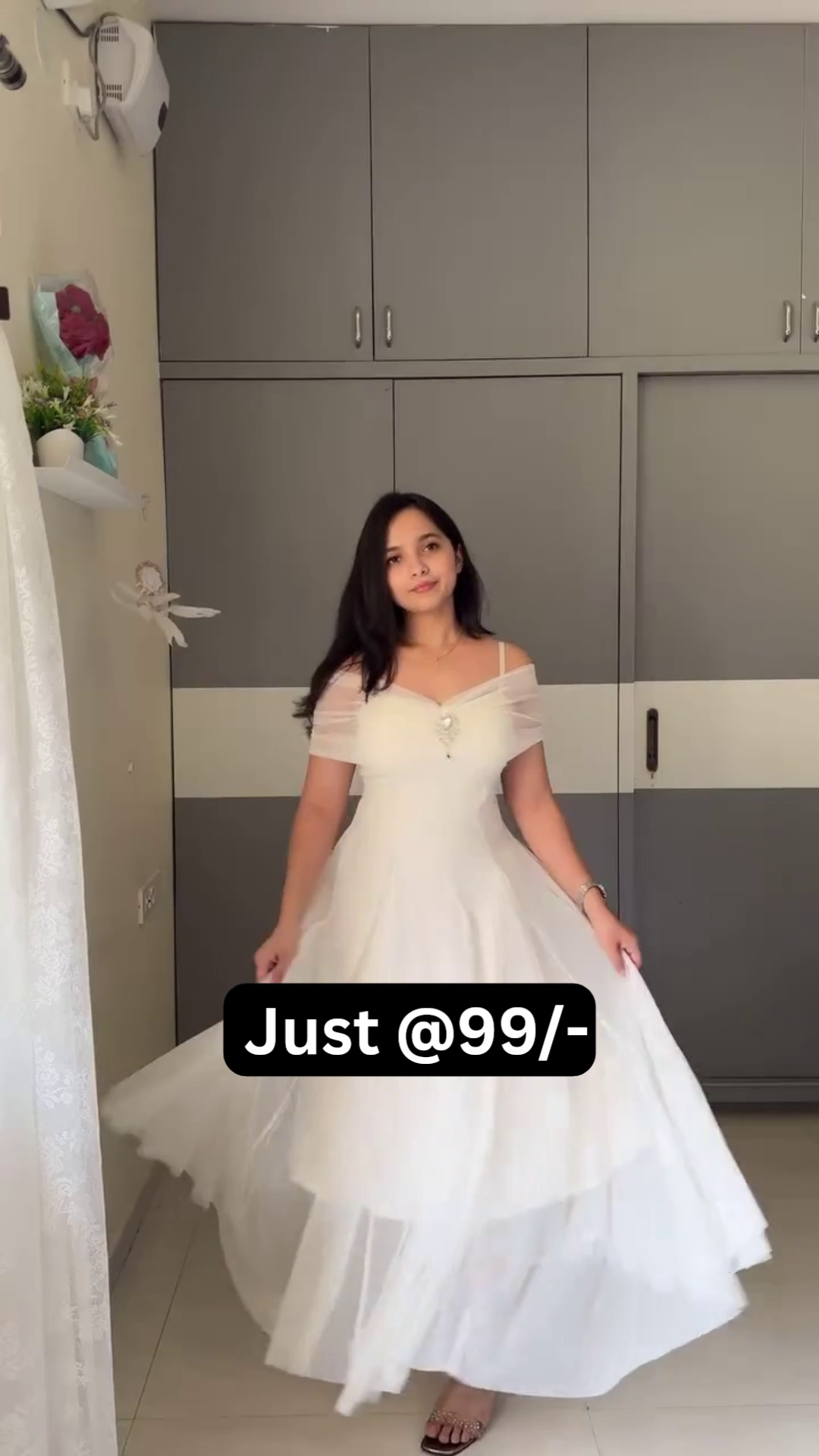Elegant White Off-Shoulder Evening Gown – Redefine Grace