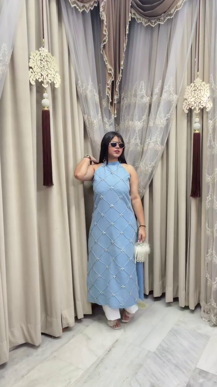 Elegant  Embellished Kurti Set for Women | Festive & Party Wear Collection
