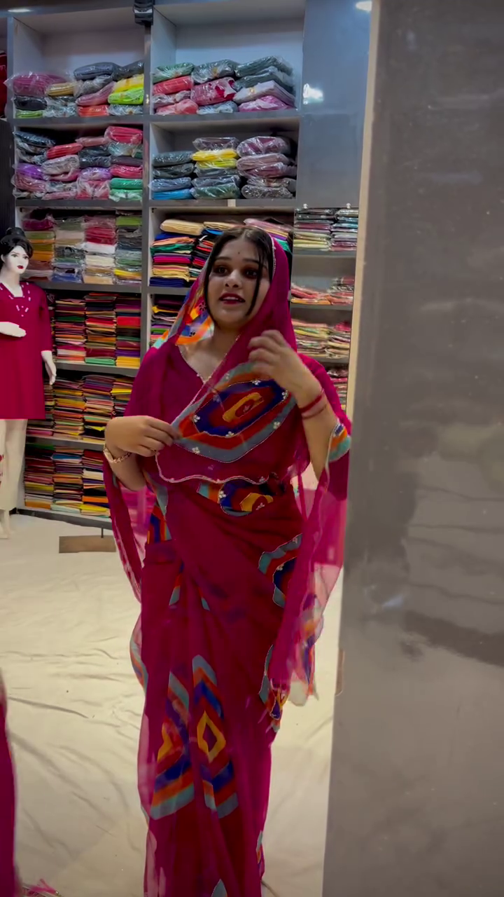 Elegant Rajasthani Leheriya Saree – Traditional Grace