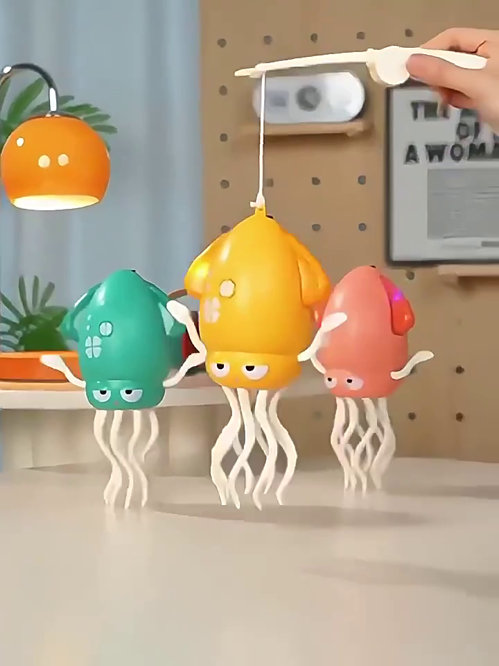 Adorable Dancing Squid Toy – Lights, Music & Movement!