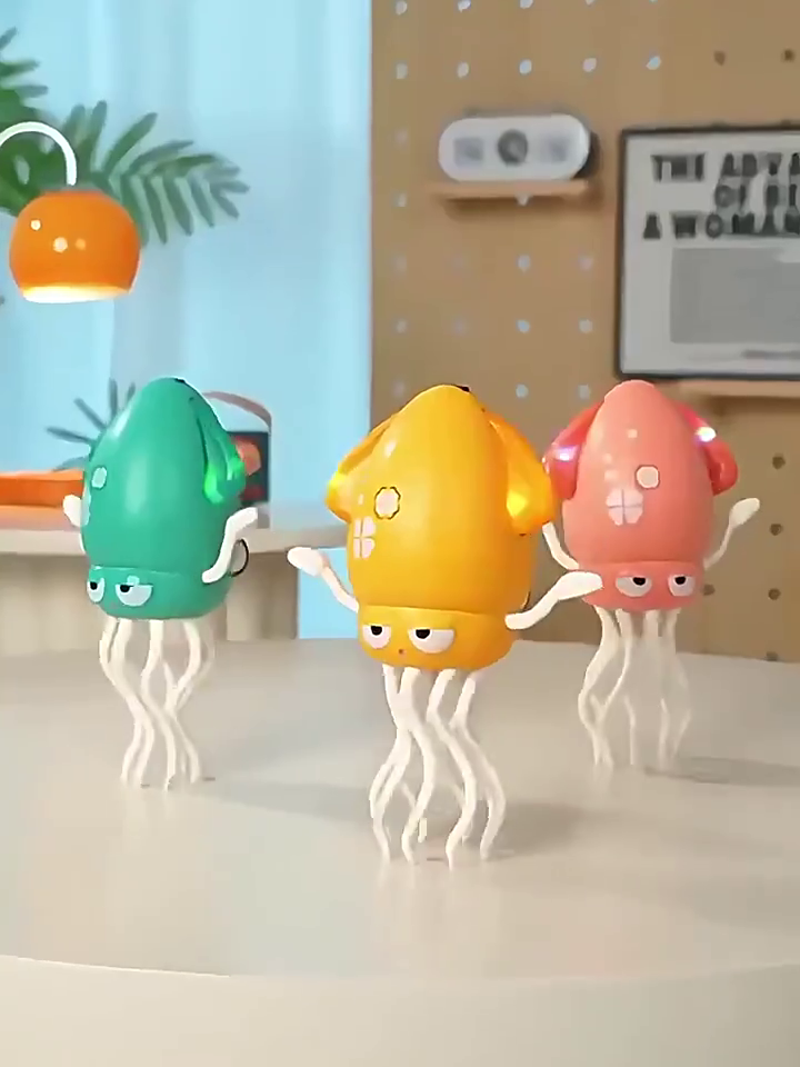 Adorable Dancing Squid Toy – Lights, Music & Movement!