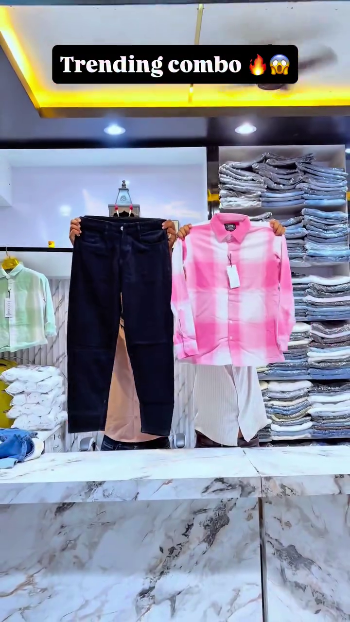 Trending Men’s Combo Collection – Stylish Shirts & Premium Jeans for a Smart, Modern Look 👖🔥