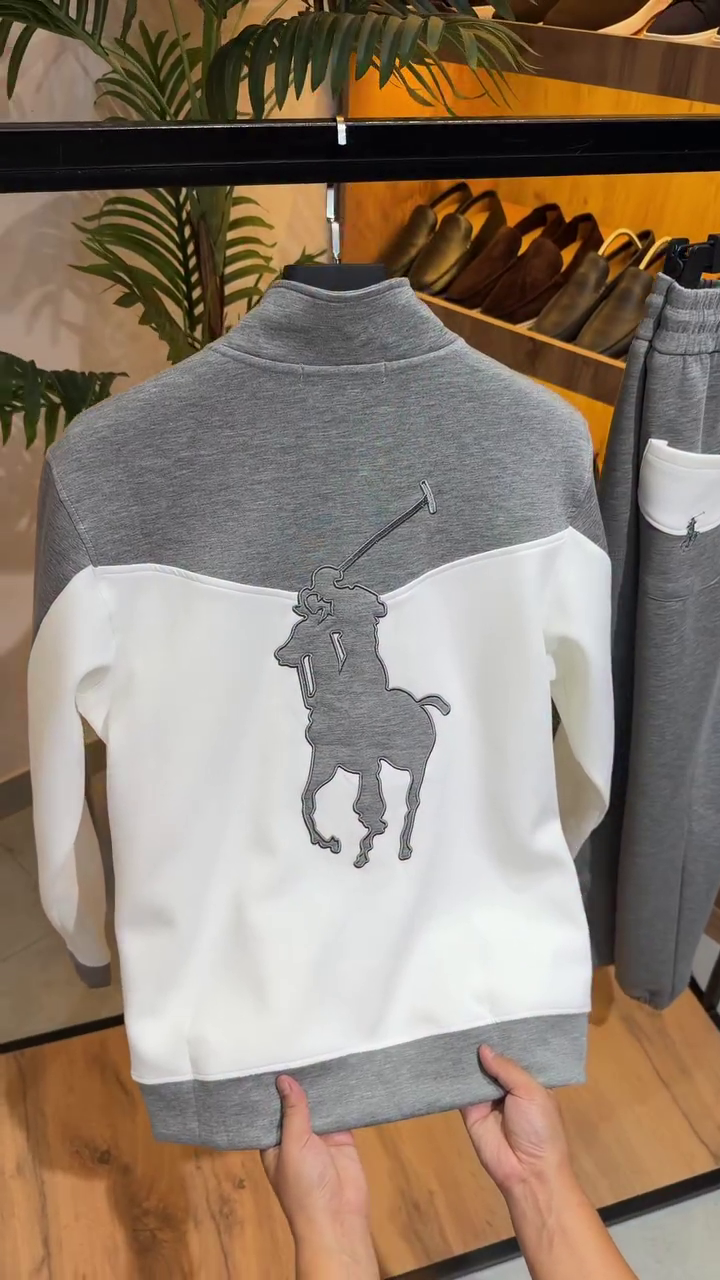 Premium Grey & White Tracksuit Set for Effortless Everyday Style