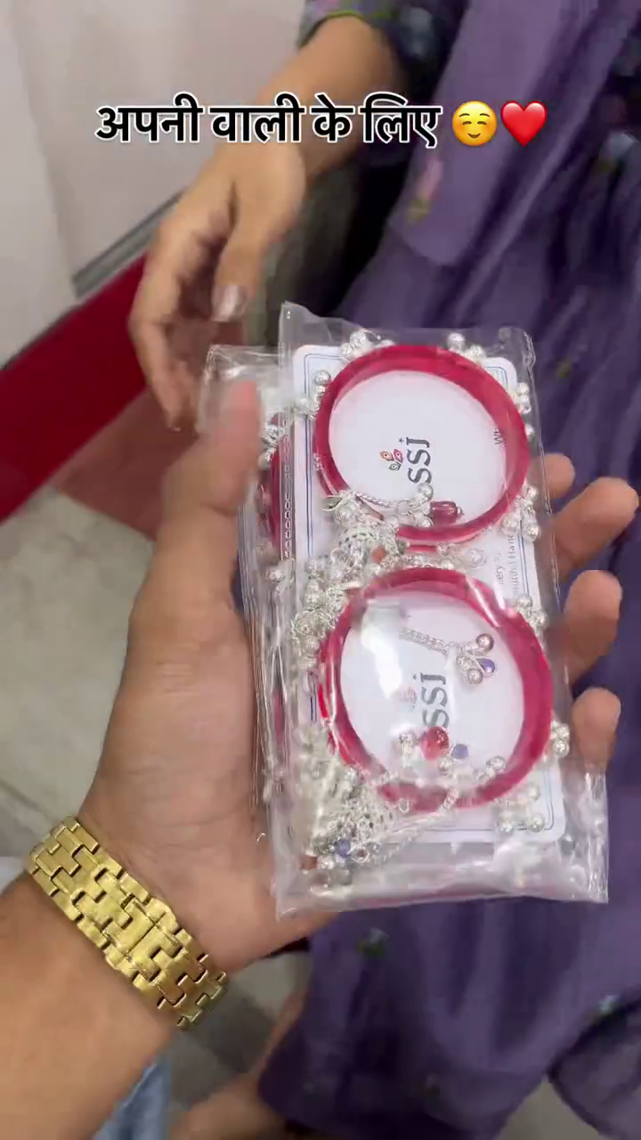 Traditional Red & Silver Oxidised Bangles with Elegant Hanging Charms – Perfect Festive Jewellery for Women