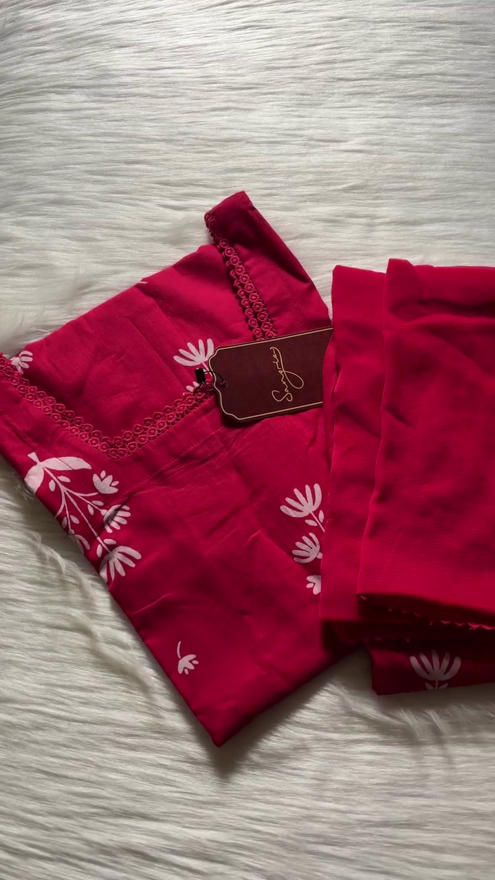 Elegant Pink Ethnic Co-Ord Set for Women – Stylish Traditional Wear with Beautiful Lace Detailing