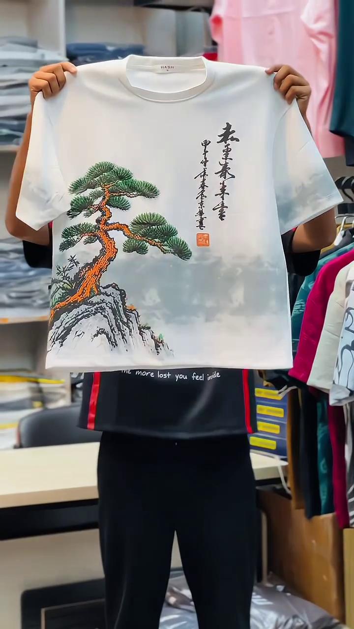 Trendy Japanese Art Graphic Oversized T-Shirt for Men | Premium Streetwear