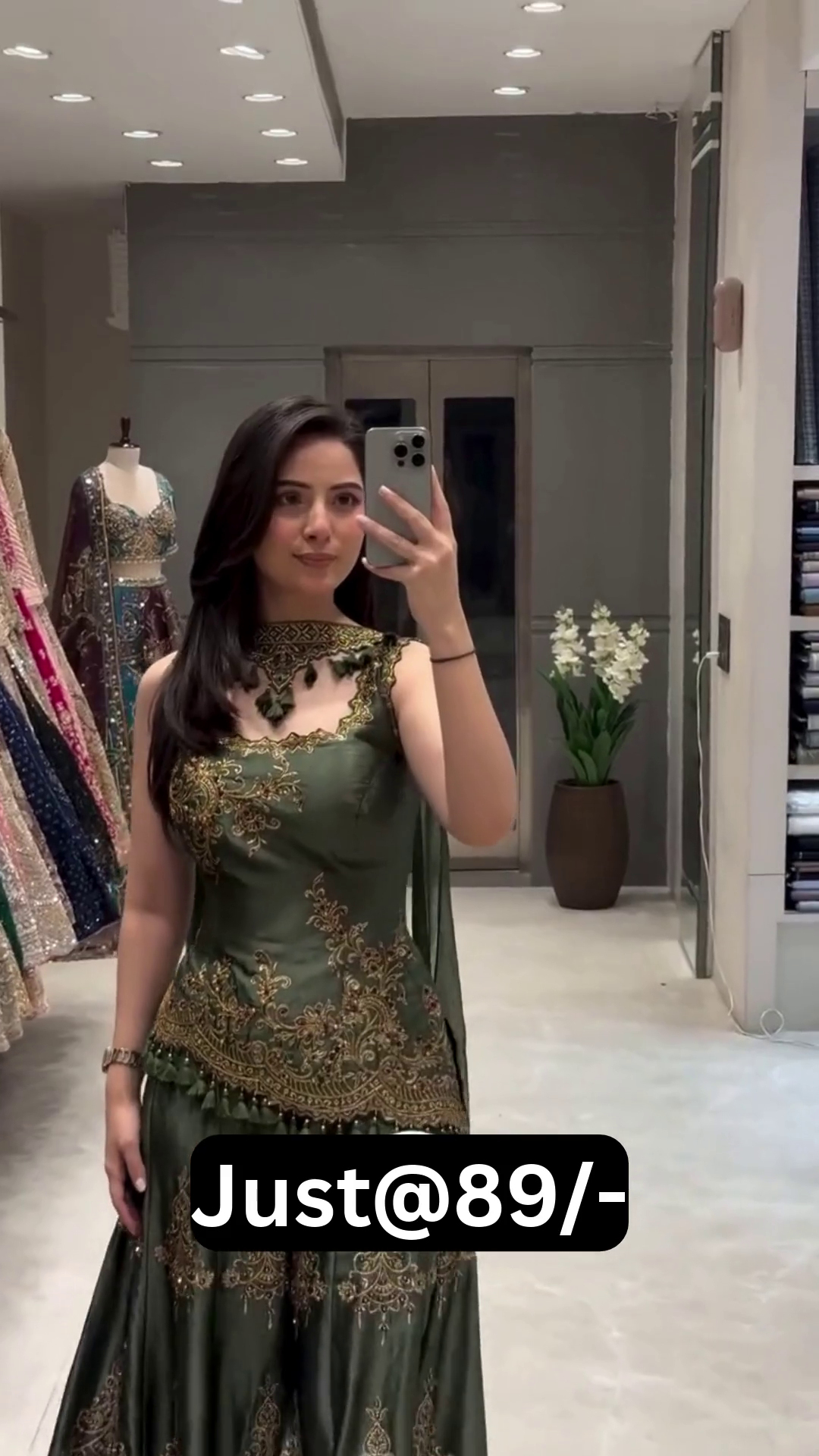 Elegant Dark Green Embroidered Lehenga Choli Set for Weddings and Festive Occasions