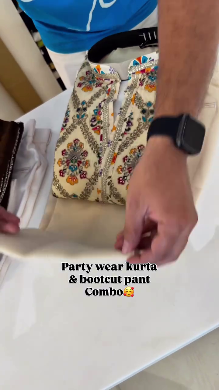 Elegant  Party Wear Kurta with Designer Bootcut Pants | Ethnic Fashion Set
