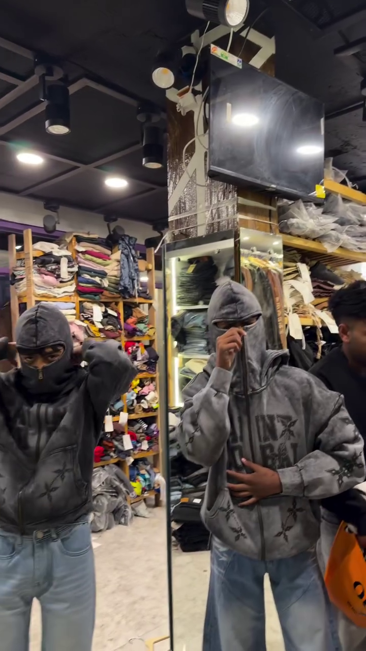Korean Oversized Hoodie Set – Trendy Streetwear Fashion